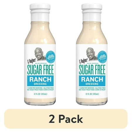 (2 pack) G Hughes Sugar Free Ranch Dressing, 12 oz.
