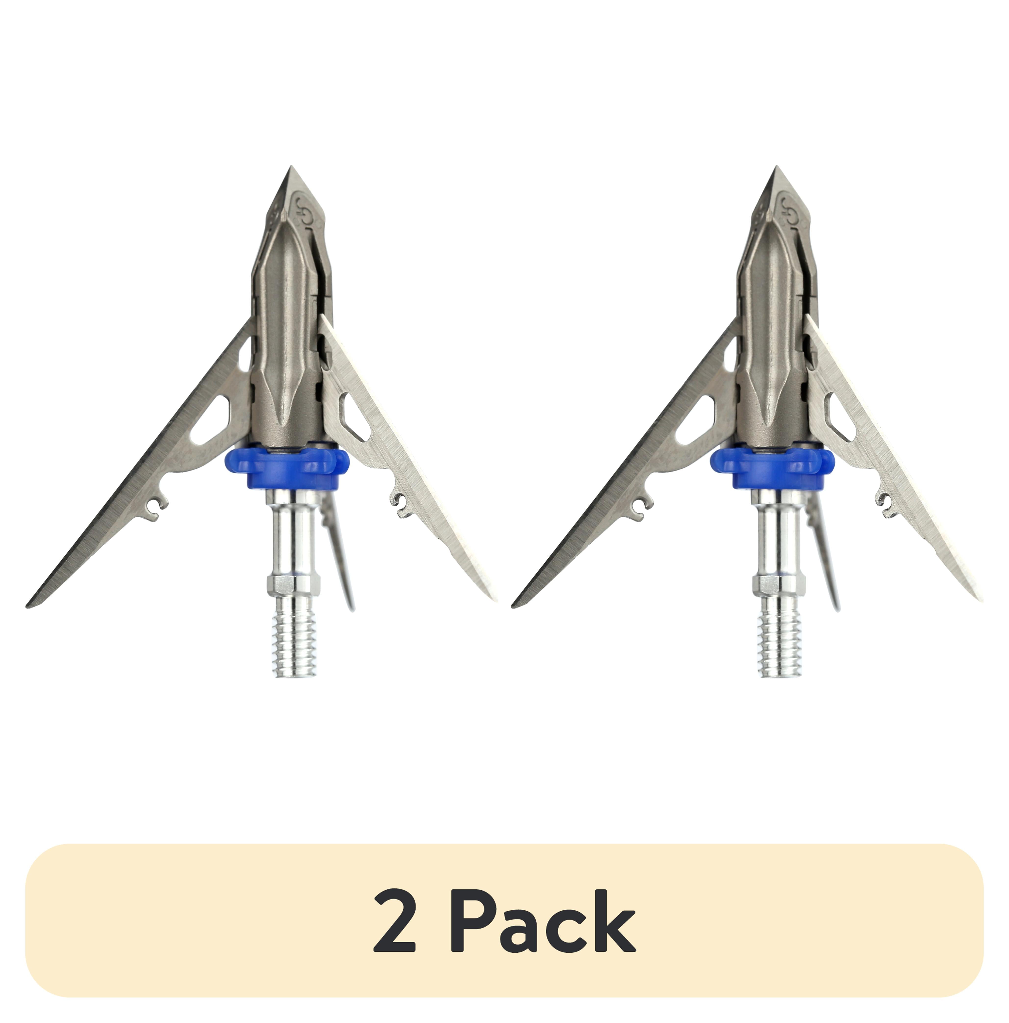 (2 pack) G5 Outdoors Mega Meat 100 Gr Broadheads 3 Pack 2" Cut 100% Stainless Steel MM100