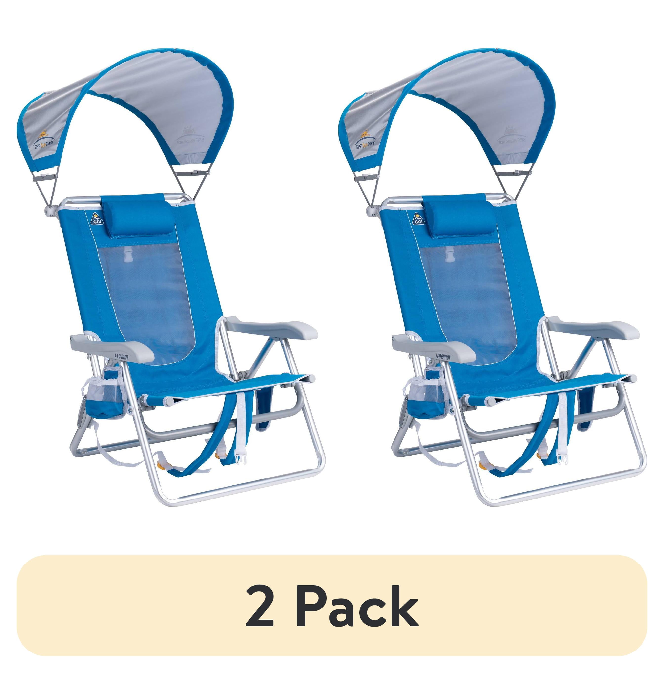 ぞうさん 2 pack) GCI Outdoor SunShade Backpack Beach Chair Reclining Low