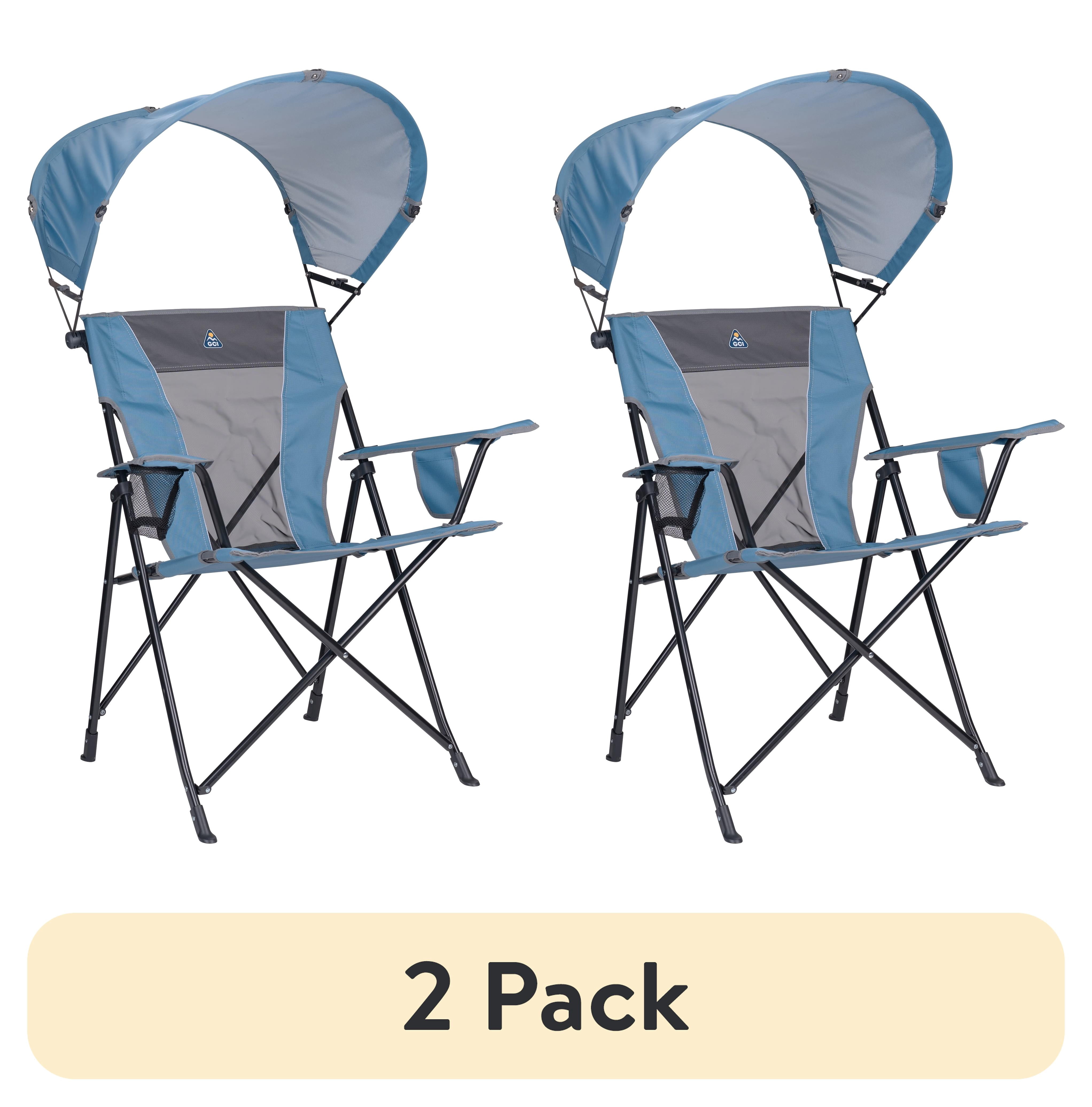2 pack) GCI Outdoor SunShade Comfort Pro Portable Folding Canopy