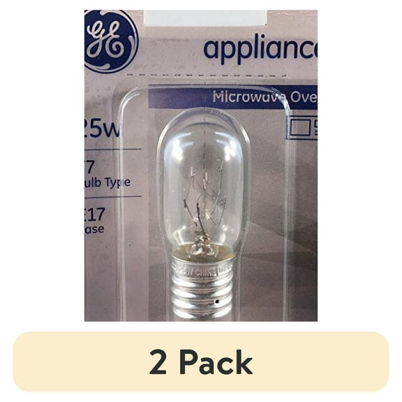 (2 pack) GE 25-Watt T7 Appliance Light Bulb, 1-Pack
