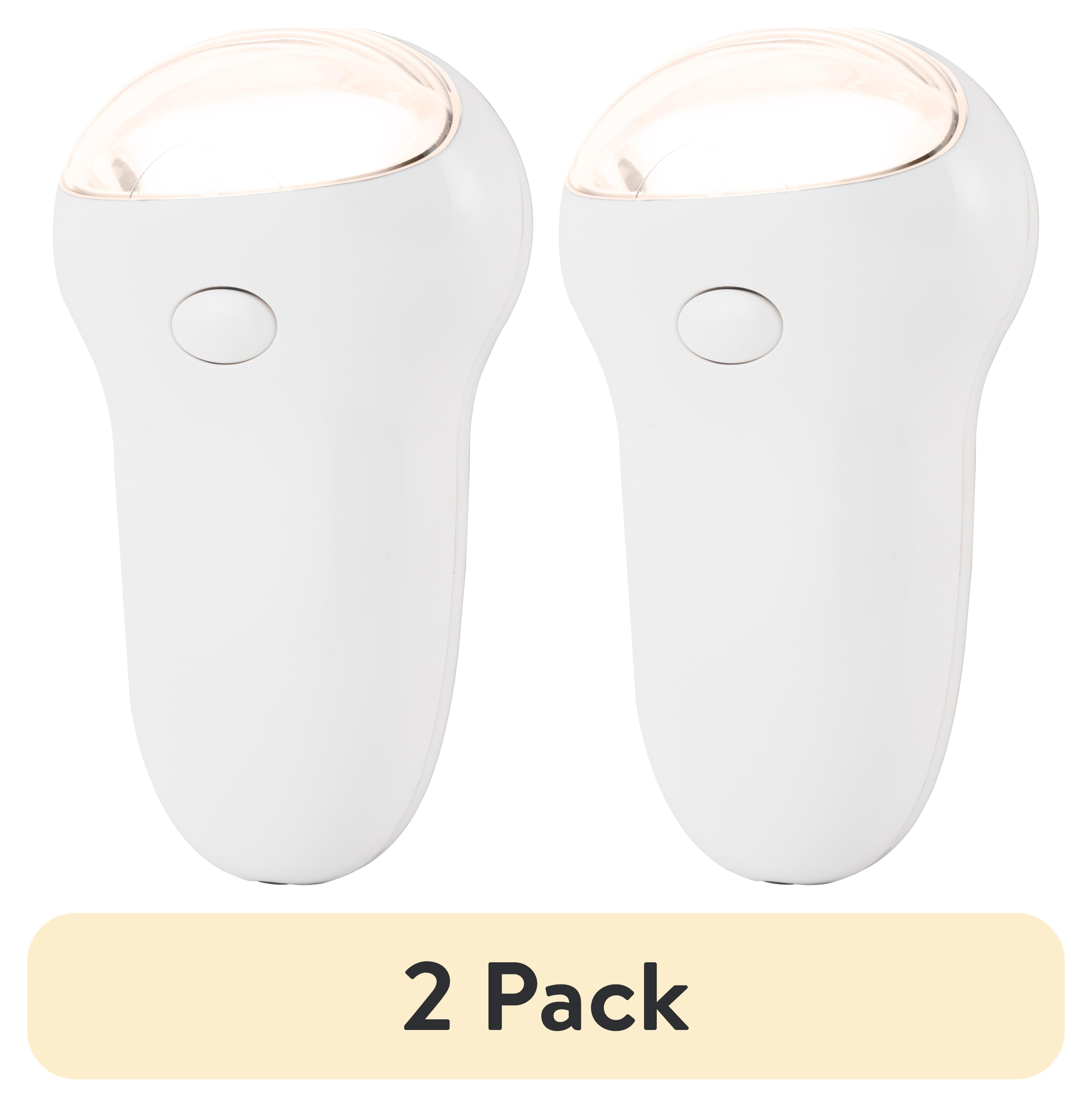 (2 pack) GE 3-in-1 Rechargeable LED Power Failure Night Light, Plug-In, Auto, On/Off, White, 11281