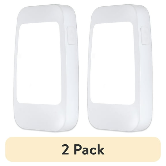 (2 pack) GE 4-in-1 Power Failure LED Night Light, Plug-in, Light Sensing, Rechargeable