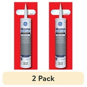 (2 pack) GE Siliconized Acrylic Painters Pro Sealant Seal & Paint, Pack of 1, Clear 10 fl oz Cartridge