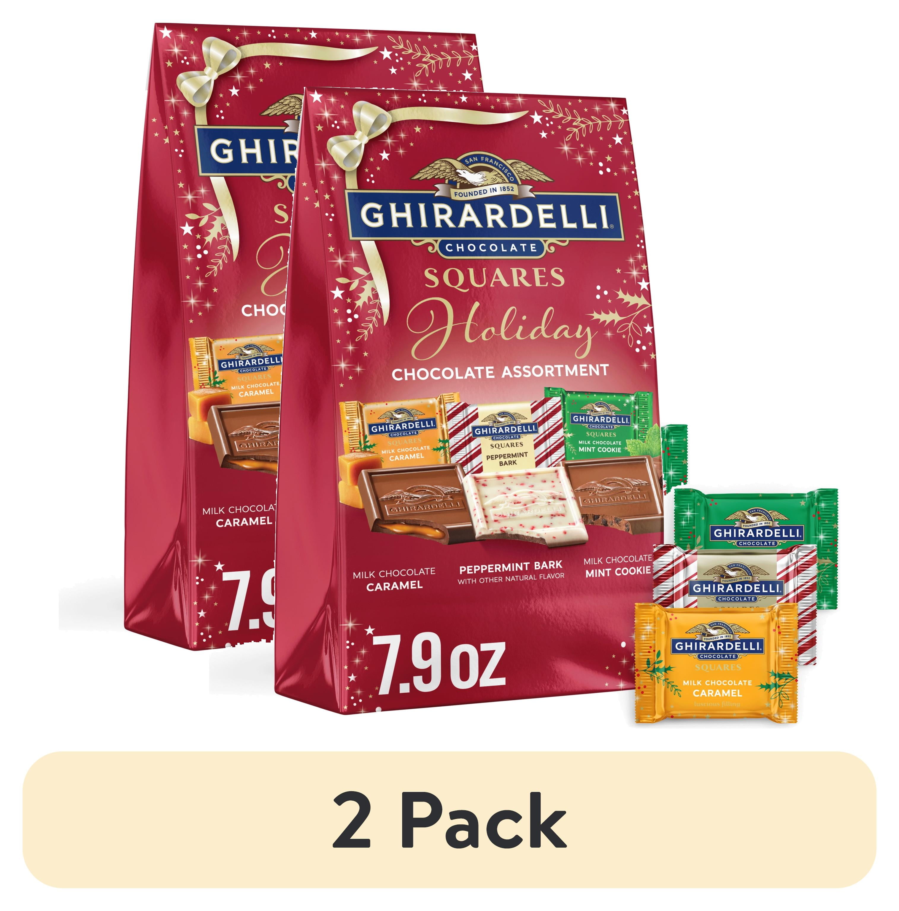 (2 pack) GHIRARDELLI Limited Edition Holiday Chocolate Assortment SQUARES, 7.9 oz Bag
