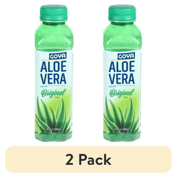 (2 pack) GOYA Aloe Vera Drink Original Flavor, 16.9 fl. oz.