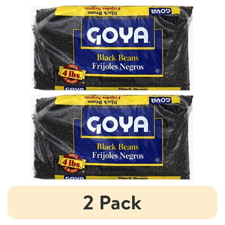 (2 pack) GOYA Black Beans, 4 lb Bag