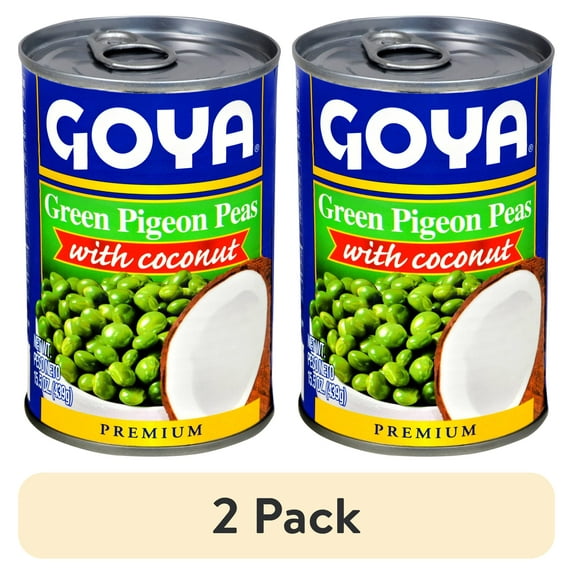 (2 pack) GOYA Green Pigeon Peas With Coconut 15.5 oz