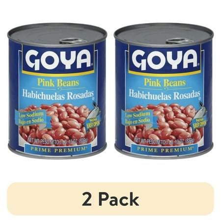 (2 pack) GOYA Pink Beans Low Sodium 29 Oz
