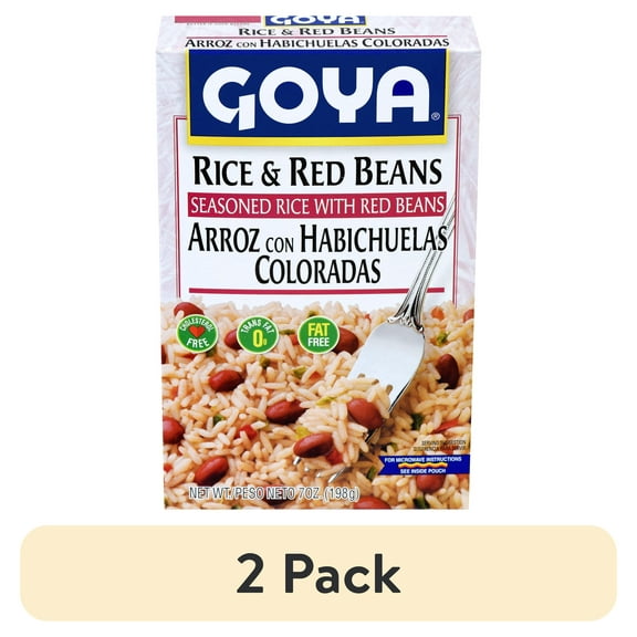 (2 pack) GOYA Rice & Red Beans Seasoned Rice, 7 oz