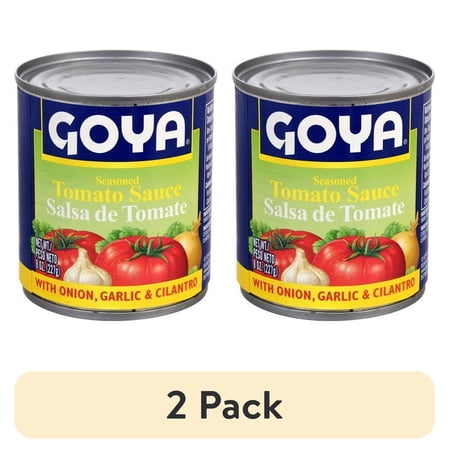 (2 pack) GOYA Seasoned Tomato Sauce Onion Garlic & Cilantro 8 oz