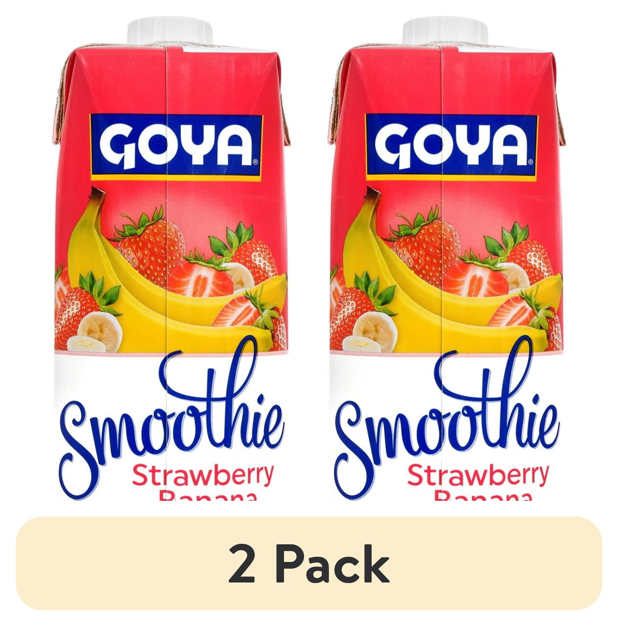 (2 pack) GOYA Smoothie Strawberry Banana 33.8 oz