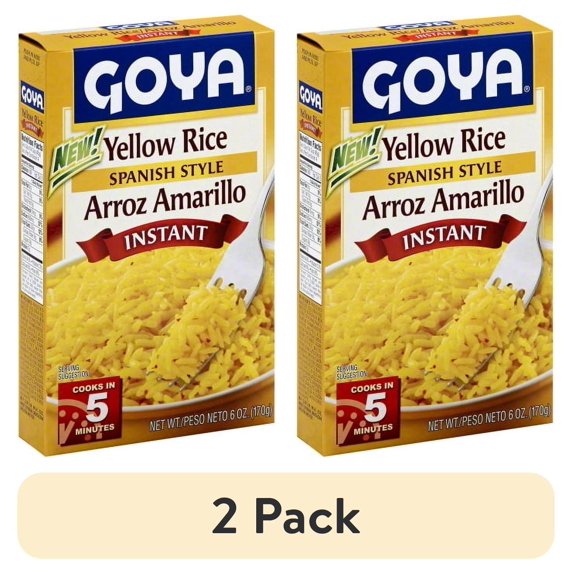 (2 pack) GOYA Yellow Rice Spanish Style Instant 6 oz
