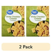 (2 pack) GREAT VALUE 12.4 OZ WHITE CHEDDAR CHEESE CRACKERS