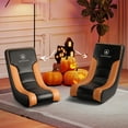 thumbnail image 1 of (2 pack) GTRACING Floor Rocker Gaming Chair, Orange, 1 of 11
