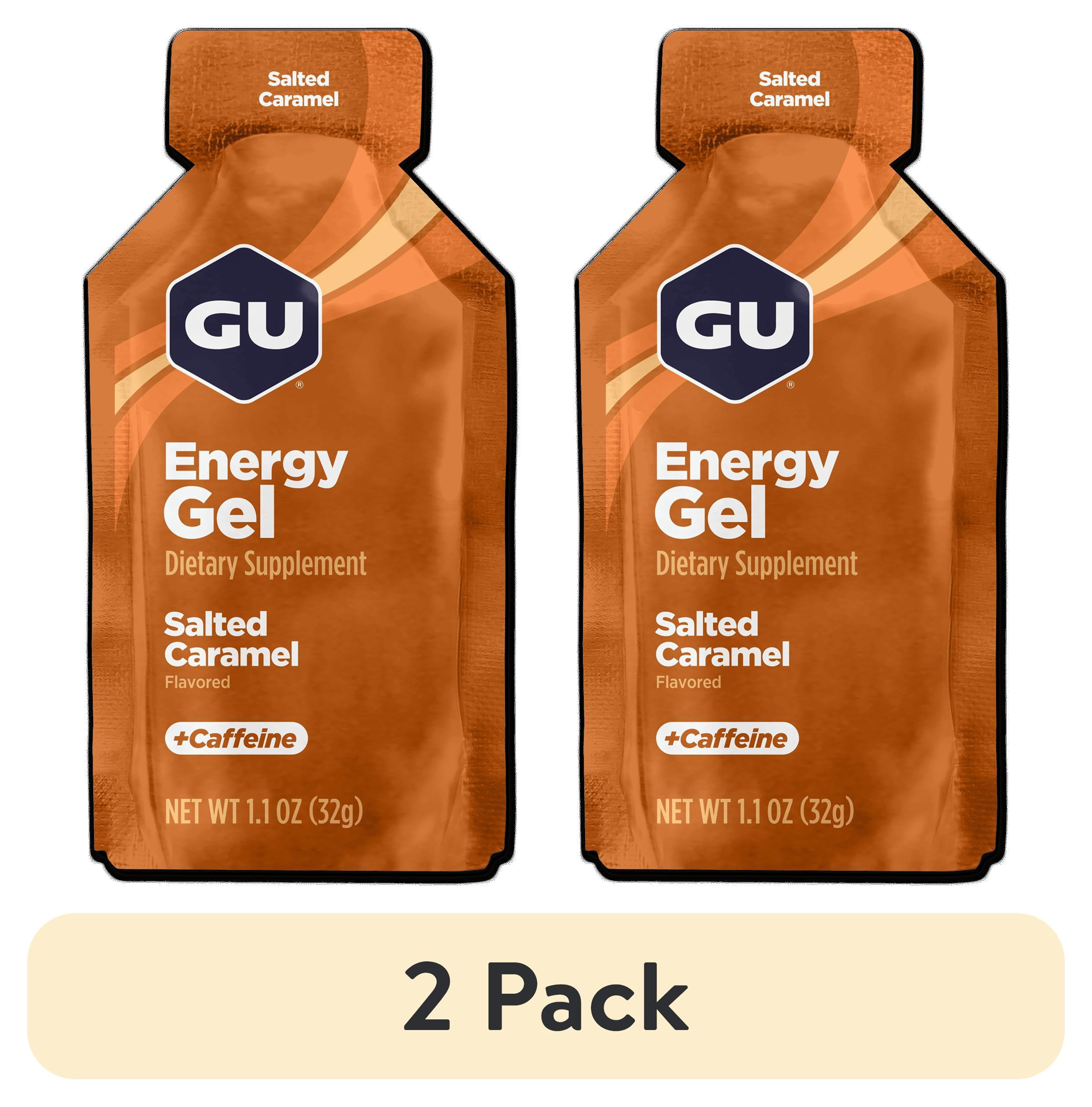 (2 pack) GU Energy, Original Energy Gels, Salted Caramel - 1 count