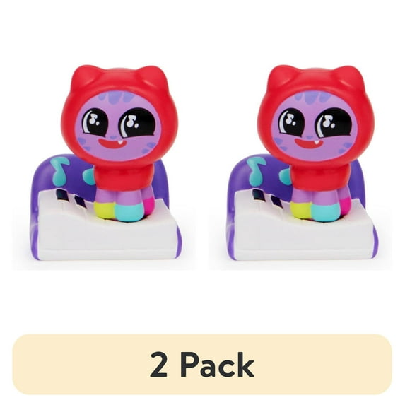 (2 pack) Gabby’s Dollhouse, Surprise Mini Figure, 3 inch (Style May Vary)