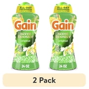 2 pack Gain Laundry Scent Booster Beads with Odor Protection, Original, 24 oz