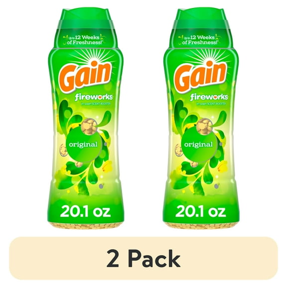 (2 pack) Gain Fireworks, Original, 20.1 oz In-Wash Scent Booster Beads