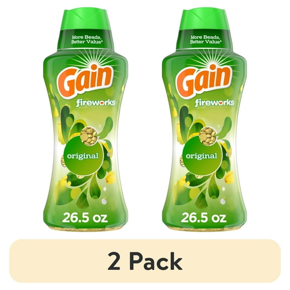 (2 pack) Gain Fireworks Original, 26.5 oz In-Wash Scent Booster Beads