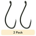 thumbnail image 1 of (2 pack) Gamakatsu Octopus Hook, Barbed, Needle Point, Ringed Eye, Size 1/0, 6pk, Black, 1 of 3