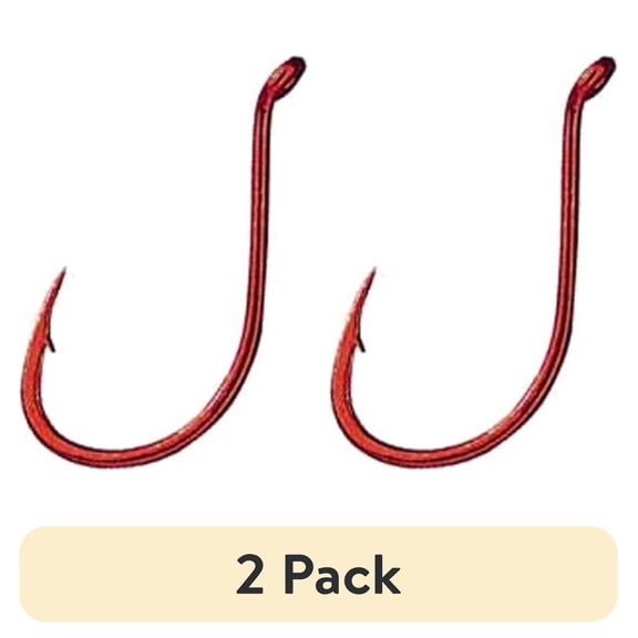 (2 pack) Gamakatsu Octopus Hook in High Quality Carbon Steel, Red, Size 4/0, 6-Pack