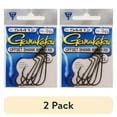 thumbnail image 1 of (2 pack) Gamakatsu Worm Offset Round Bend Hook in High Quality Carbon Steel, NS Black, Size 2/0, 6-Pack, 1 of 3