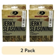 (2 pack) Mossy Oak Whiskey Pepper Jerky Seasoning Kit, Seasons 5lbs