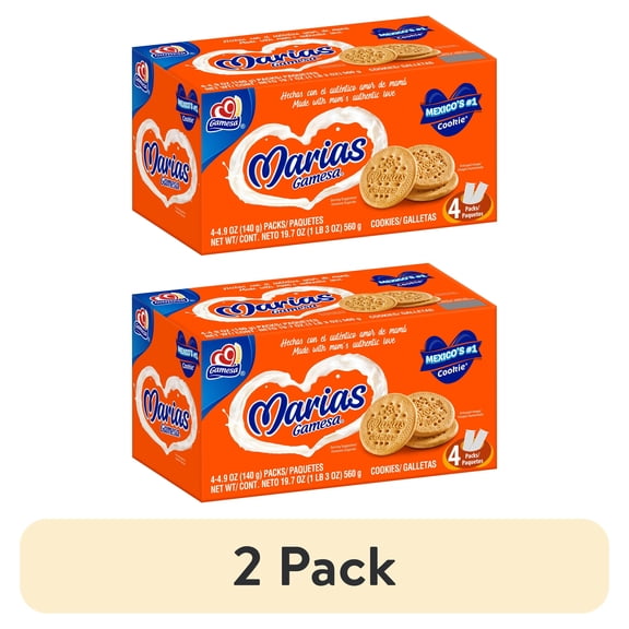 (2 pack) Gamesa Marias Cookies, 4.9 oz 4 Count
