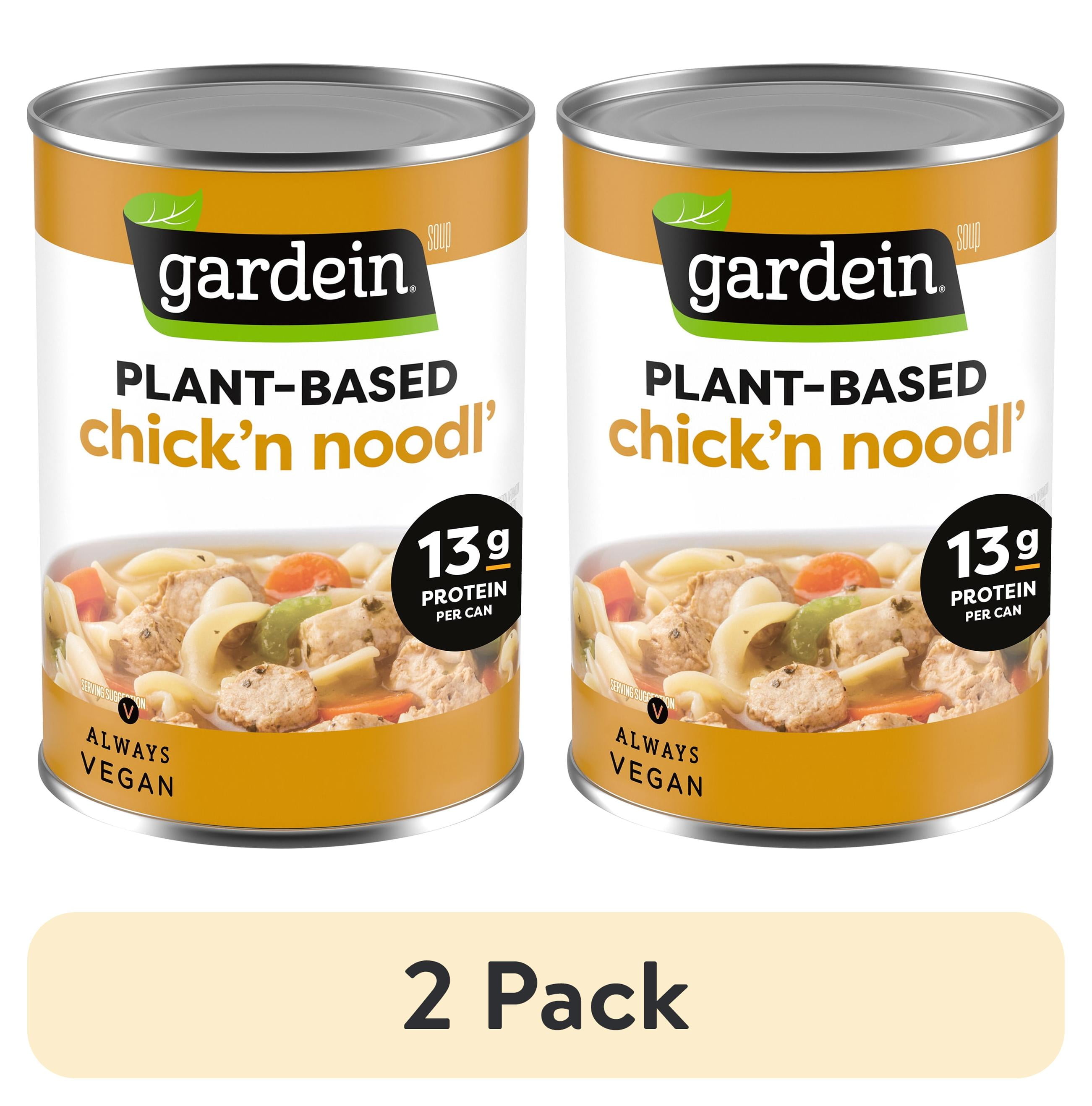 (2 pack) Gardein Plant-Based Chick'n Noodl' Soup, Vegan, 15 oz.