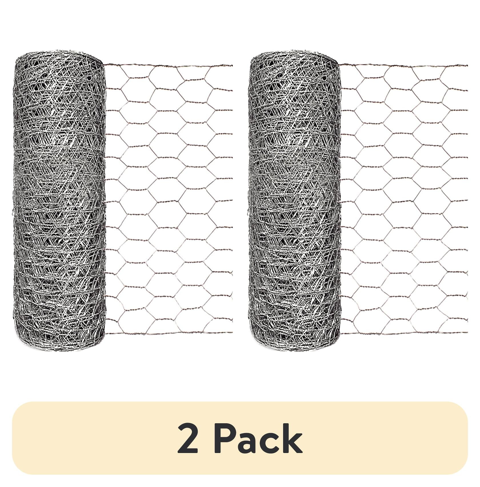 (2 pack) Garden Craft 12in. x 25ft. 1in Galv Hex Netting