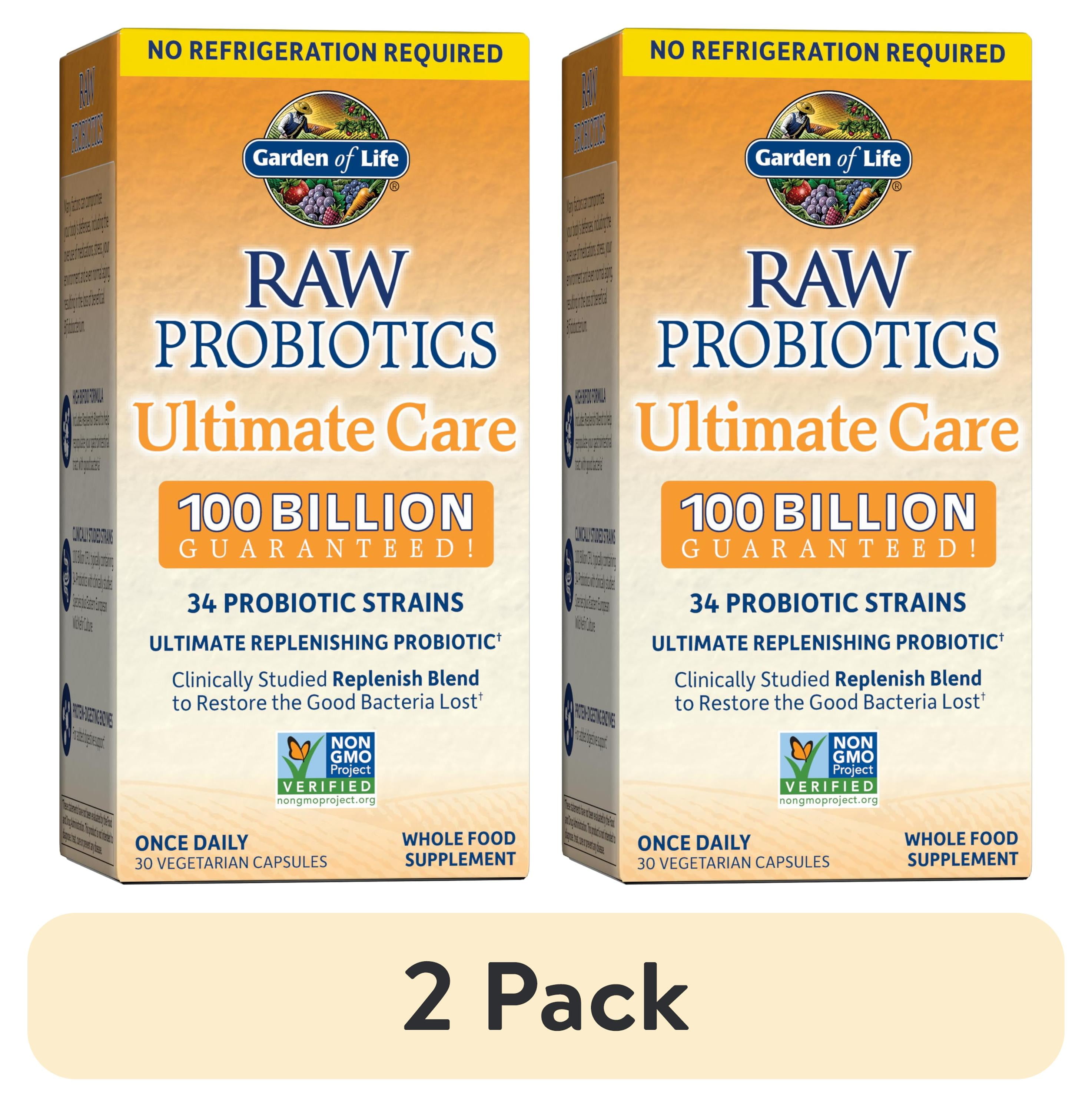 (2 pack) Garden of Life Raw Probiotics Ultimate Care, 30 Capsules