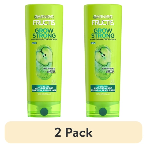(2 pack) Garnier Fructis Grow Strong Fortifying Conditioner, 12 Oz