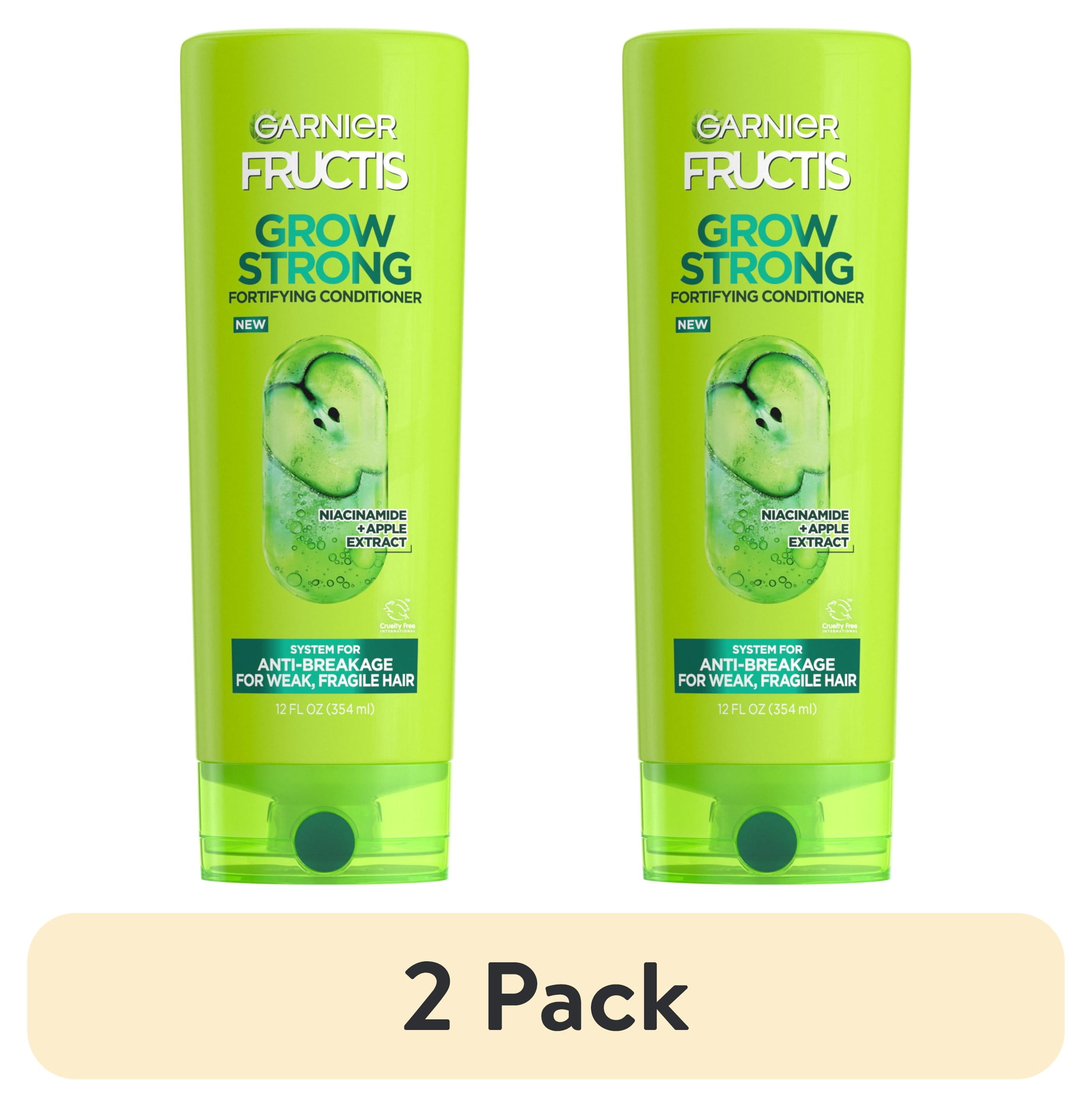 (2 pack) Garnier Fructis Grow Strong Fortifying Conditioner with Ceramide, 12 fl oz