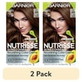 thumbnail interactive-video image 1 of (2 pack) Garnier Nutrisse Nourishing Hair Color Creme, 600 Deep Light Natural Brown, 1 of 9