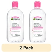 2 pack Garnier SkinActive Micellar Cleansing Water All in 1 Makeup Remover, Face Cleanser, 23.7 fl oz