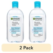 2 pack Garnier SkinActive Micellar Cleansing Water All in 1 Waterproof Makeup Remover, Face Cleanser, 23.7 fl oz
