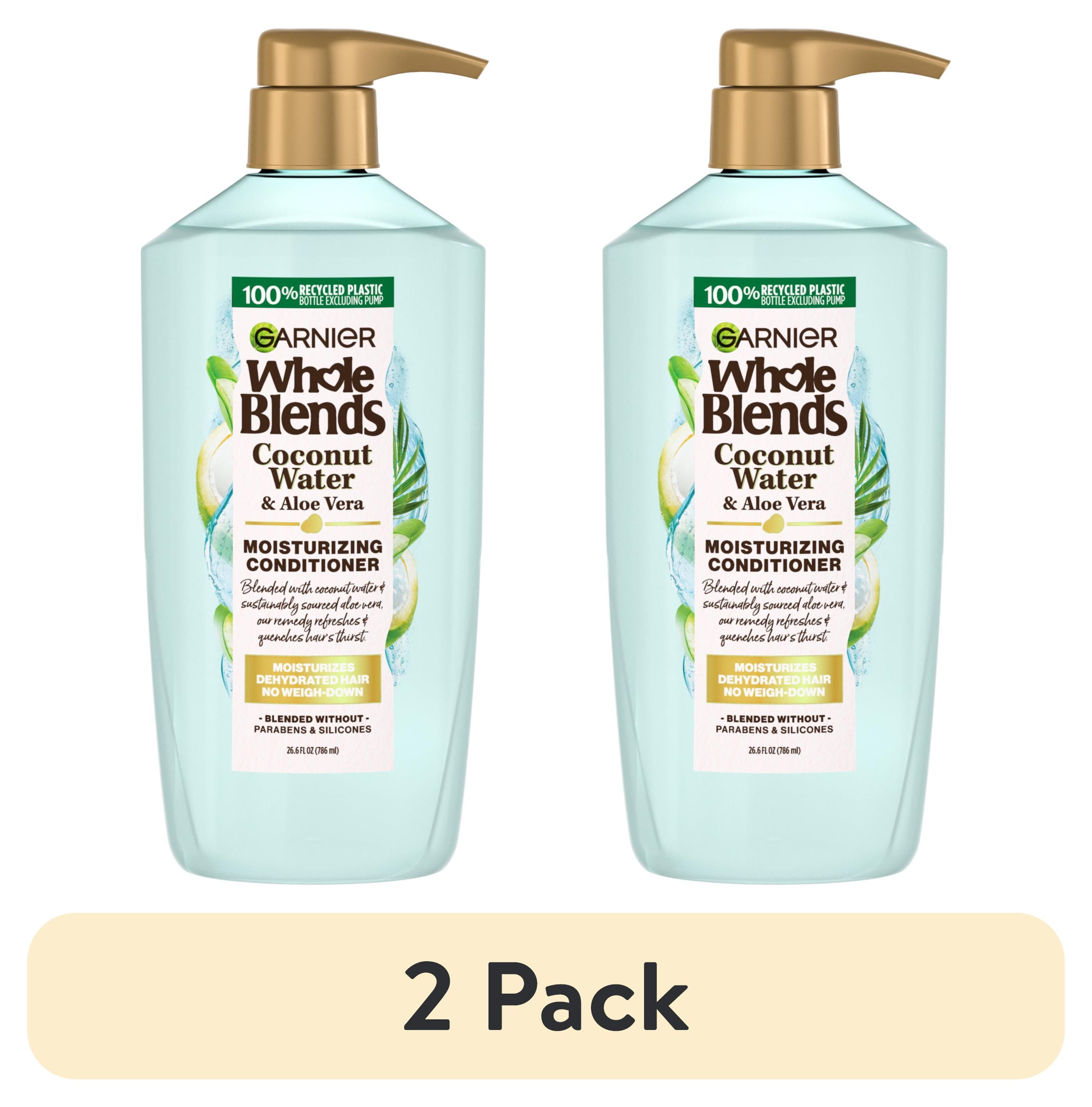 (2 pack) Garnier Whole Blends Hydrating Conditioner with Coconut Water & Aloe Vera Extract, 26.6 fl. oz.