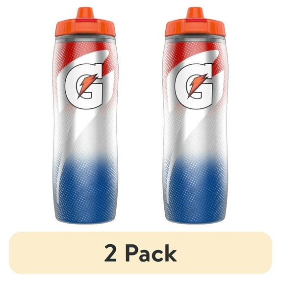 (2 pack) Gatorade Insulated 30 oz Squeeze Bottle - Faded Flag