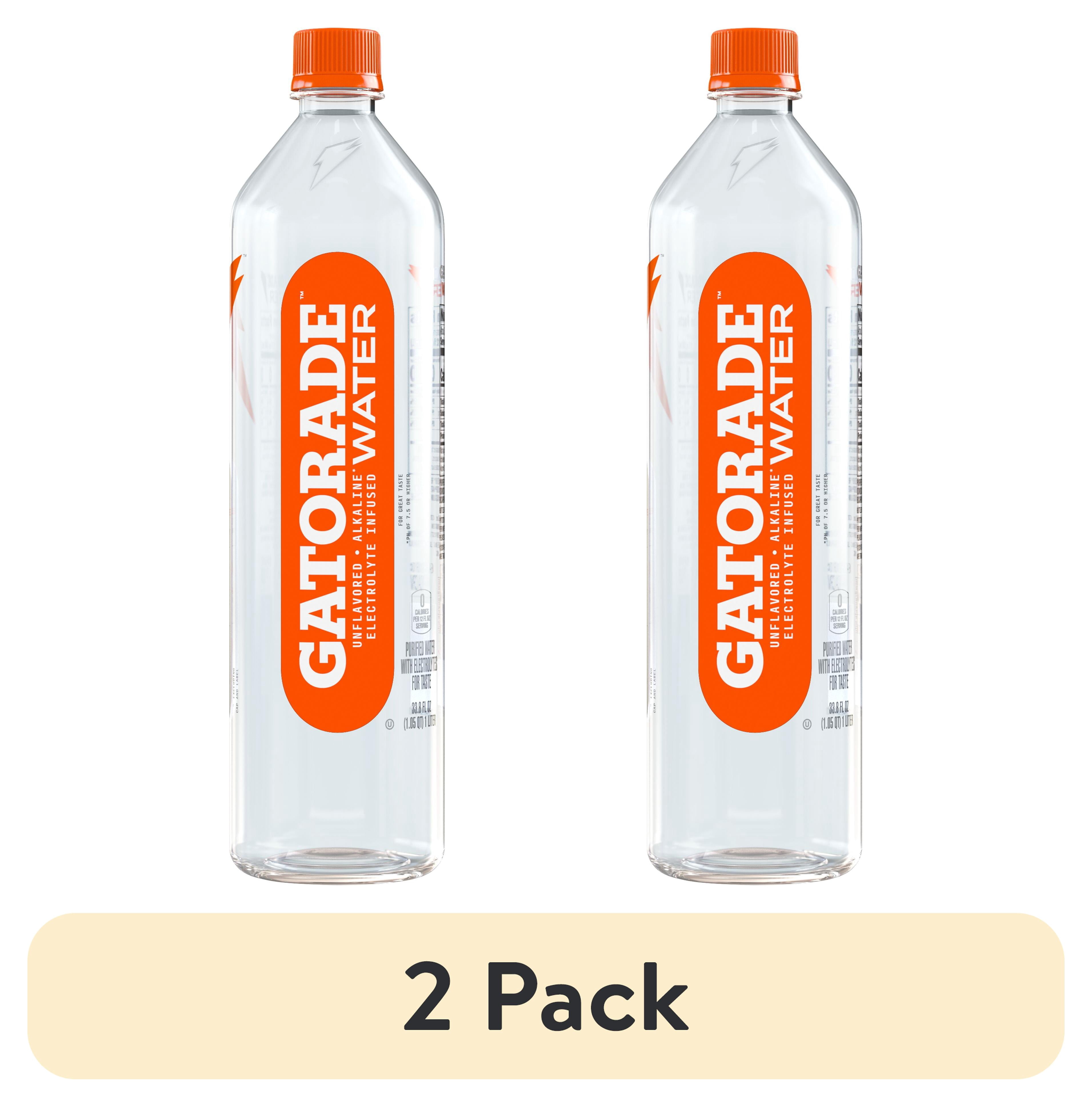(2 pack) Gatorade Purified Water Unflavored 33.8 fl oz Bottle