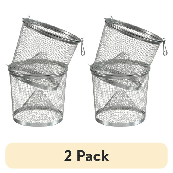(2 pack) Gee's Floating Coated Stainless Metal Wire Minnow Trap