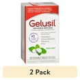 thumbnail image 1 of (2 pack) Gelusil Antacid & Anti-Gas Fast Relief Heartburn Pepper Mint Flavor, 100 Ct, 1 of 7