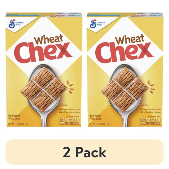 (2 pack) General Mills Wheat Chex Cereal