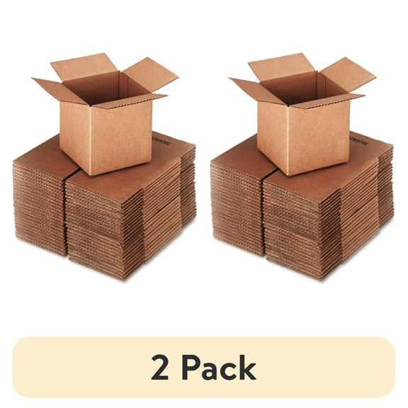 General Supply Brown Corrugated - Cubed Fixed-Depth Shipping Boxes, 6l x 6w x 6h, 25/Bundle -UFS666