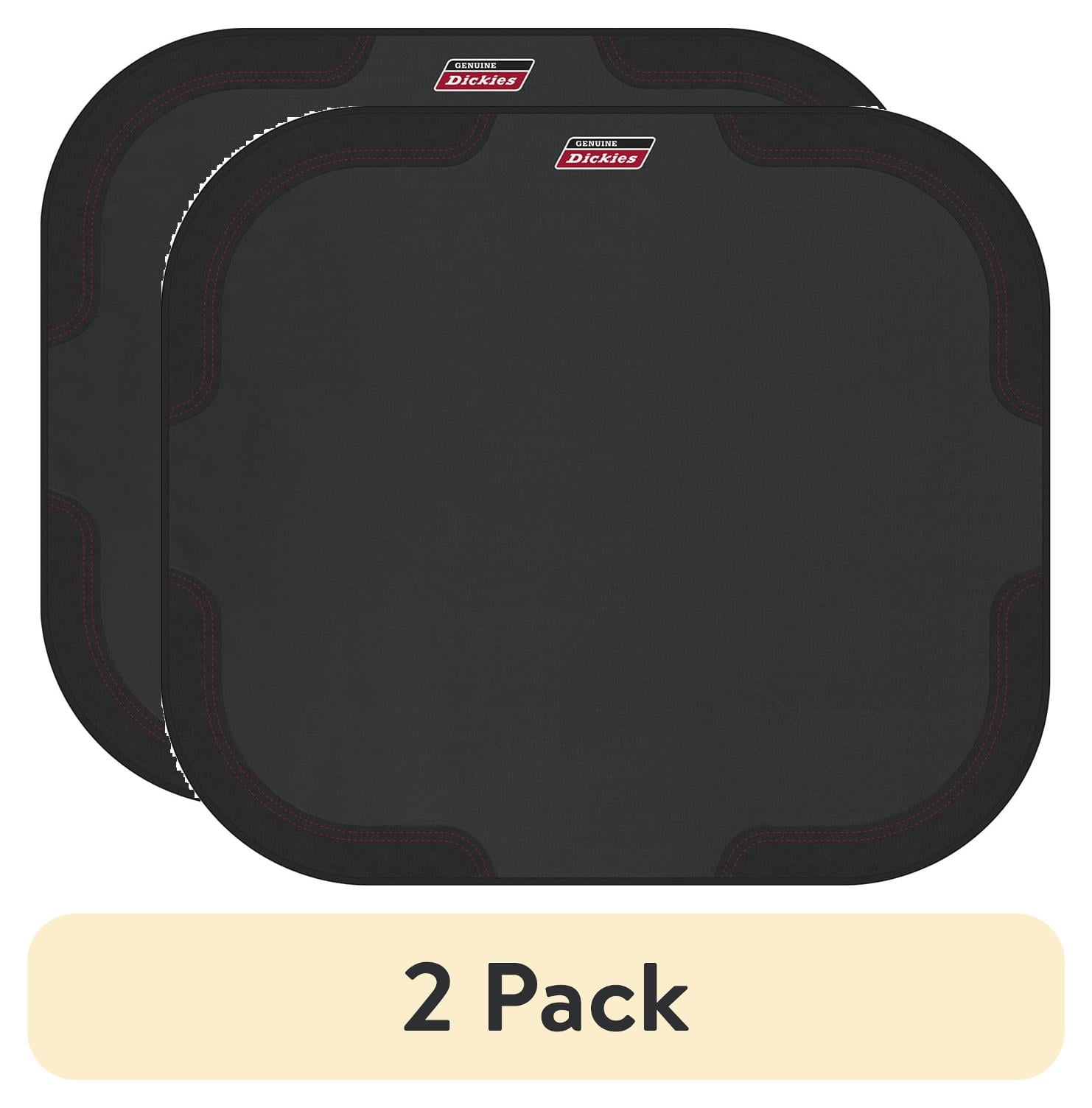 (2 pack) Genuine Dickies Canvas Trim Twist Auto Sunshades Universal Fit, Black, 806027WDI