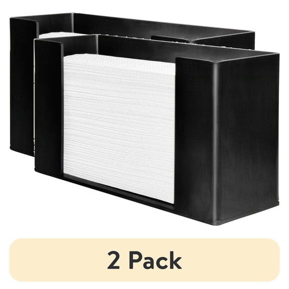 (2 pack) Genuine Joe, GJO11524, Folded Paper Towel Dispenser, 1 Each, Black