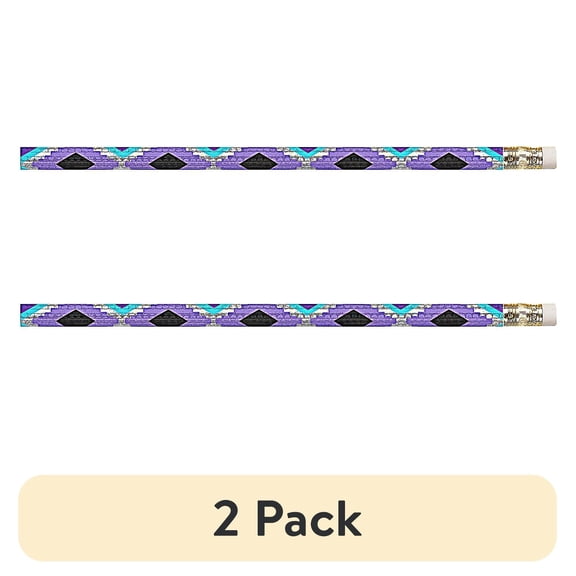 (2 pack) Musgrave Pencil Company Musgrave Geometric Glitz Pencil No. 2 12 packs of 12 (MUS2542D)