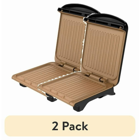 (2 pack) George Foreman 2 Serving Contact Grill