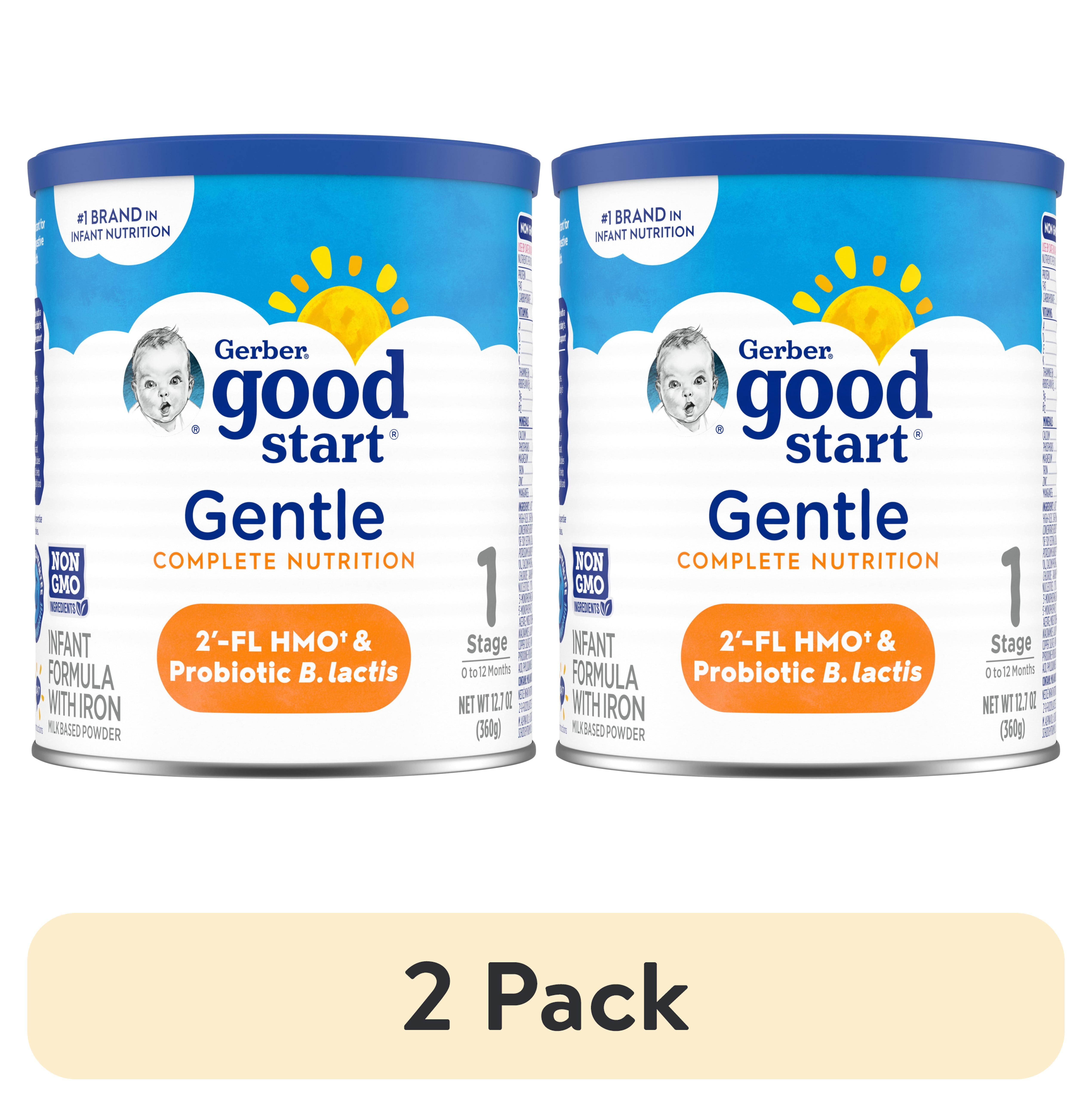(2 pack) Gerber Good Start, Baby Formula Powder, Gentle, Stage 1, 12.7 Ounce