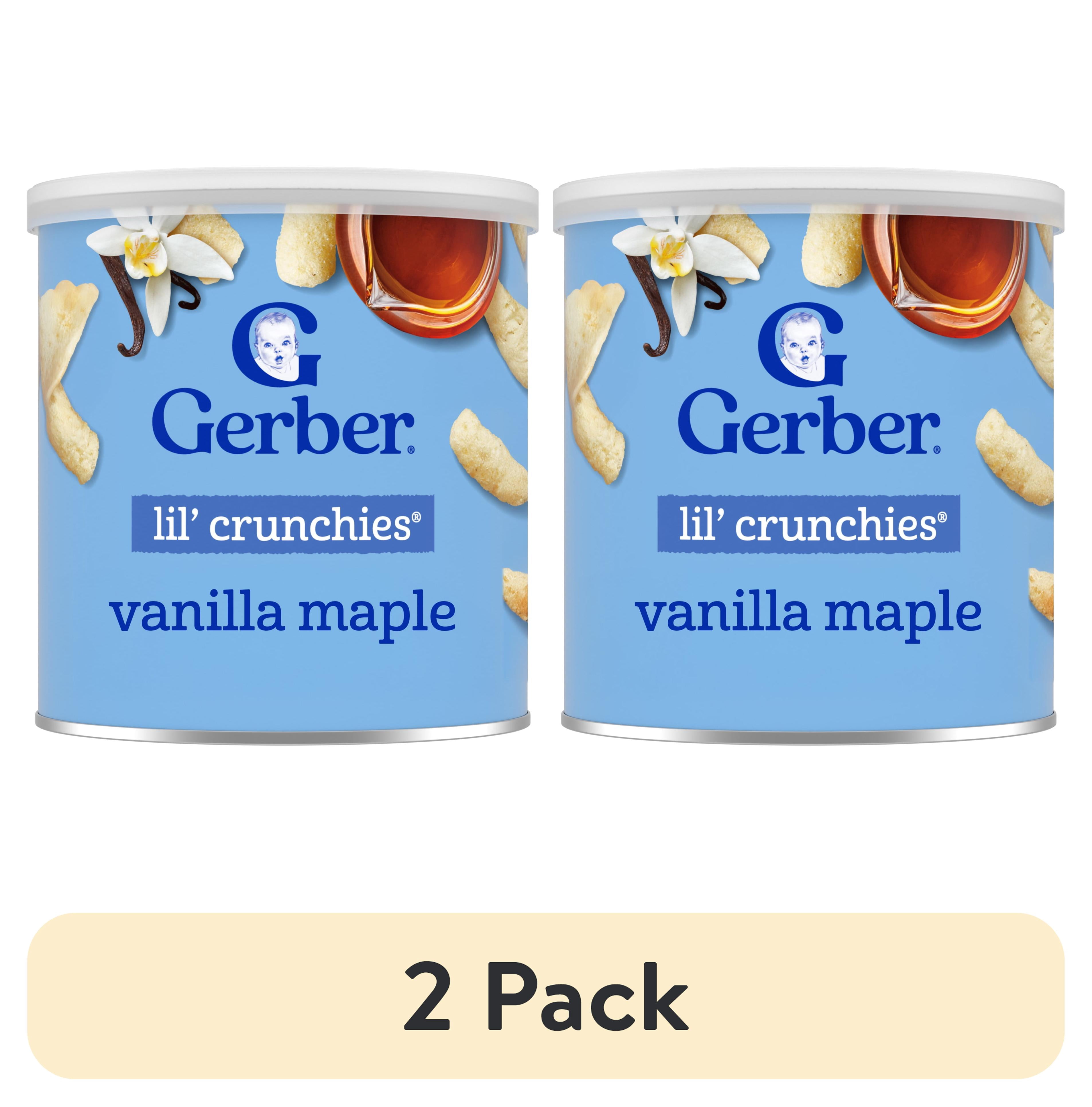 (2 pack) Gerber Stage 3 Toddler Snacks, Vanilla Maple Lil' Crunchies